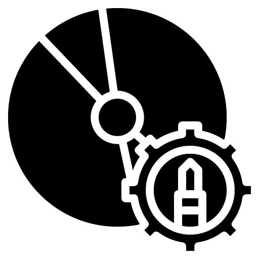 Blu ray Player Repair Glyph Icon
