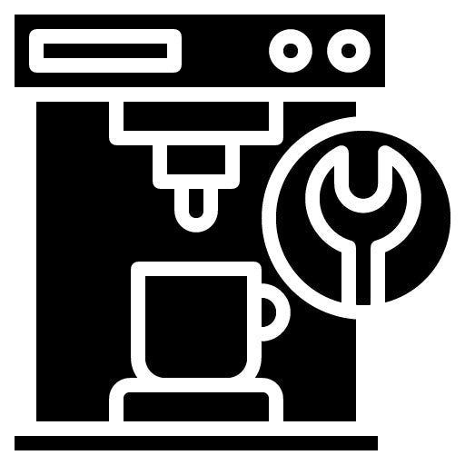 Coffee Maker Repair Glyph Icon