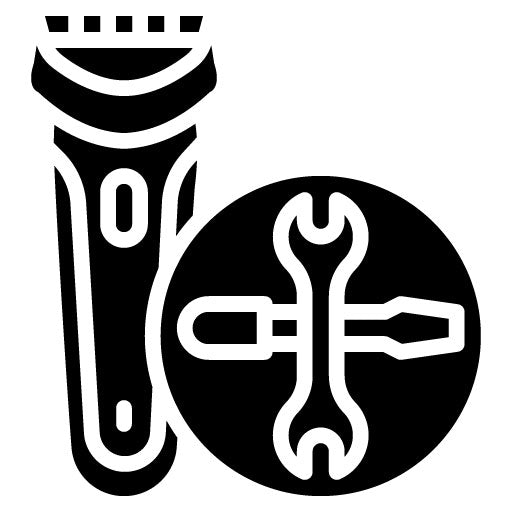 Electric Shaver Repair Glyph Icon
