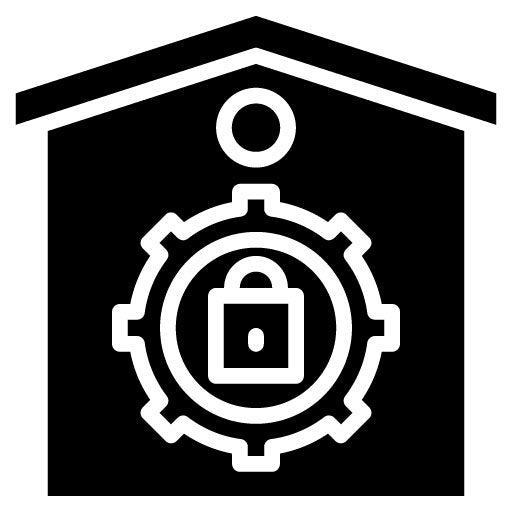Home Security System Repair Glyph Icon