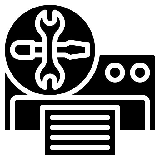 Printer Repair Glyph Icon