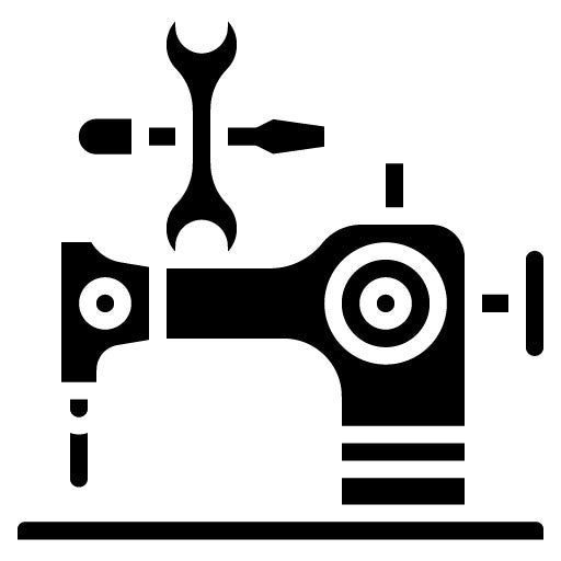 Sewing Machine Repair Glyph Icon