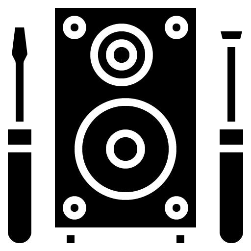 Speaker Repair Glyph Icon
