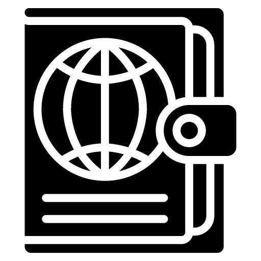 Passport Holder Glyph Icon