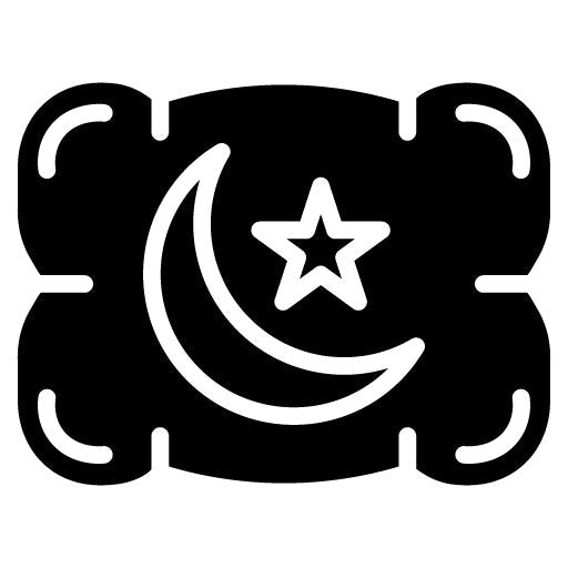 Travel Pillow Glyph Icon
