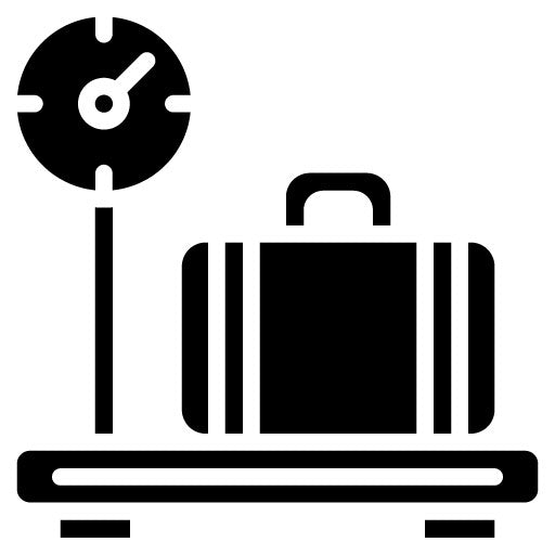 Luggage Scale Glyph Icon