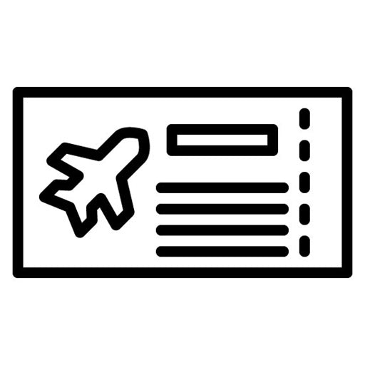 Boarding Pass Icon | Travel Packaging