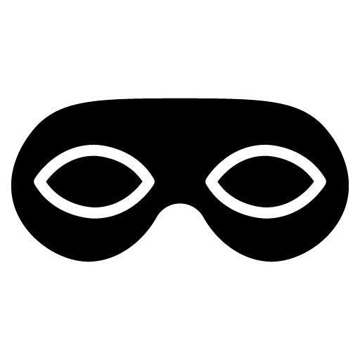 Eye Mask Glyph Icon