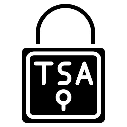 TSA Lock Glyph Icon