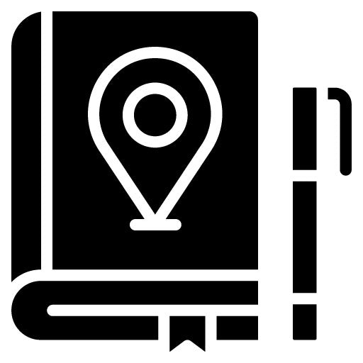 Travel Journal Glyph Icon