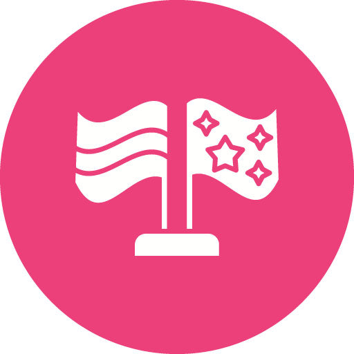 Flags Glyph Circle Icon