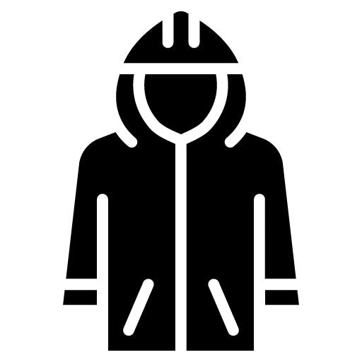 Raincoat Glyph Icon | Travel Packaging