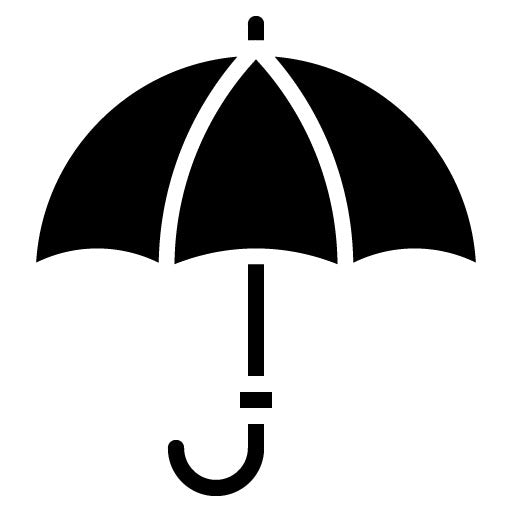 Umbrella Glyph Icon | Travel Packaging