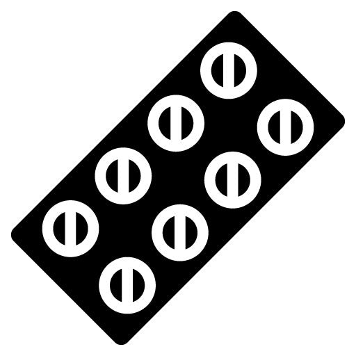 Medication Organizer Glyph Icon