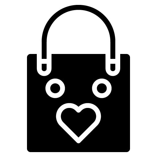 Reusable Bag Glyph Icon | Travel Packaging