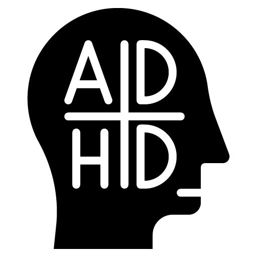 Attention Deficit Hyperactivity Disorder Glyph Icon