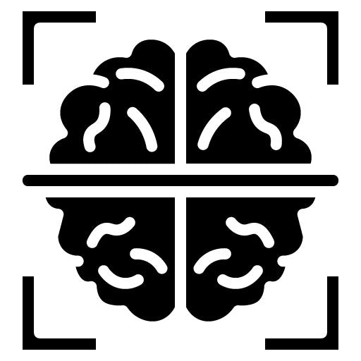 Brain Scan Glyph Icon