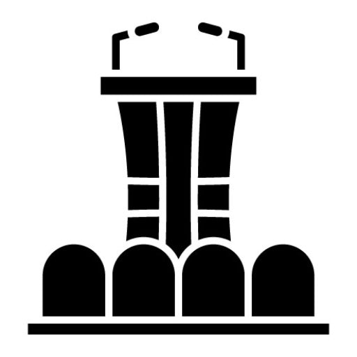 Conference Glyph Icon | Diplomacy