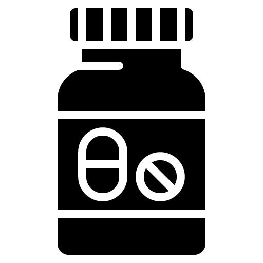 Medicine Bottle Glyph Icon | Psychiatry