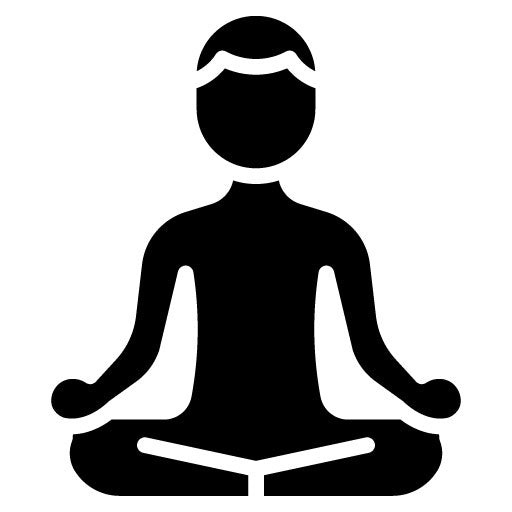 Meditation Glyph Icon | Psychiatry