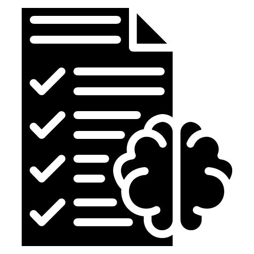 Mental Health Assessment Glyph Icon