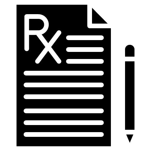 Prescription Pad Glyph Icon