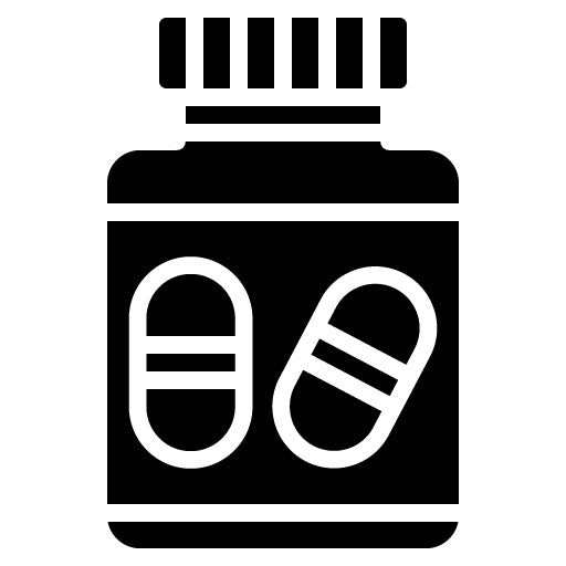 Psychotropic Medication Glyph Icon
