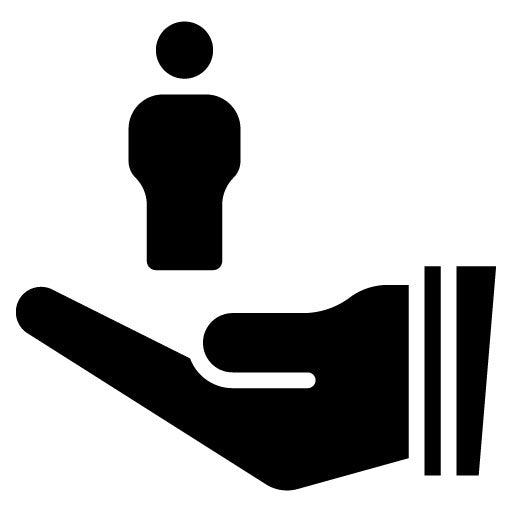 Social Worker Glyph Icon