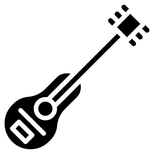 Acoustic Guitar Glyph Icon