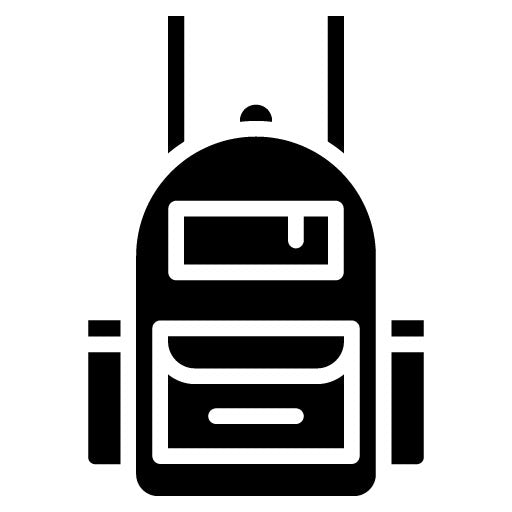 Backpack Glyph Icon | Music Festival