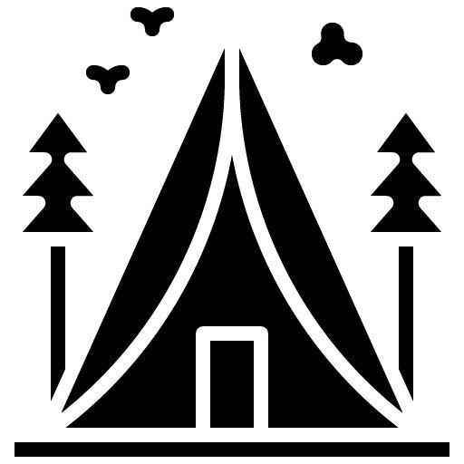 Camping Glyph Icon | Music Festival