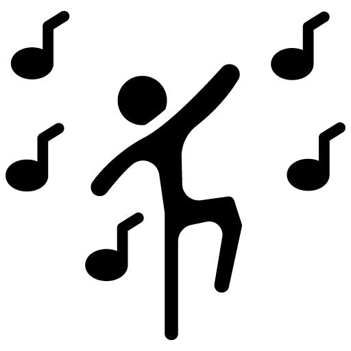 Dancing Glyph Icon | Music Festival