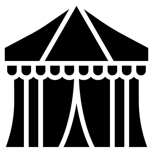 Festival Tent Glyph Icon