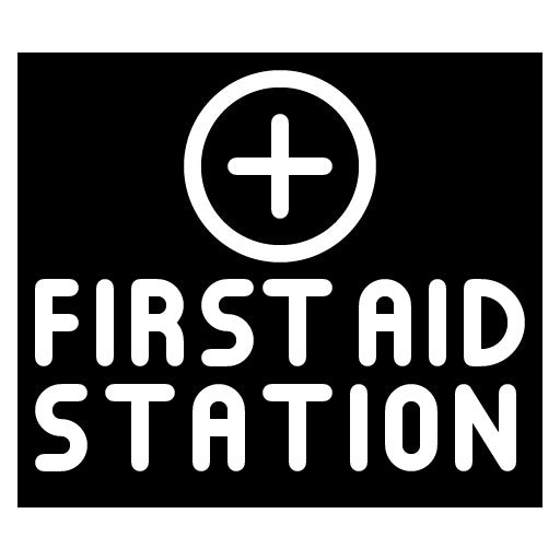 First Aid Station Glyph Icon