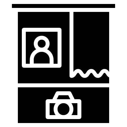 Photo Booth Glyph Icon | Music Festival