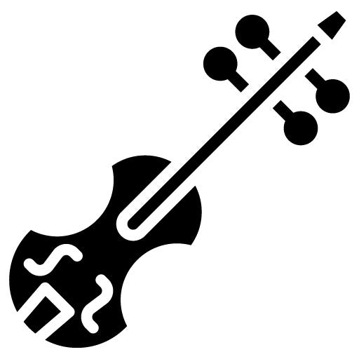 Violin Glyph Icon | Music Festival