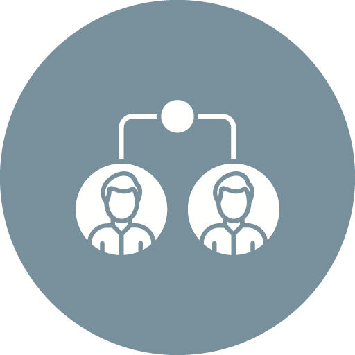 Union Glyph Circle Icon