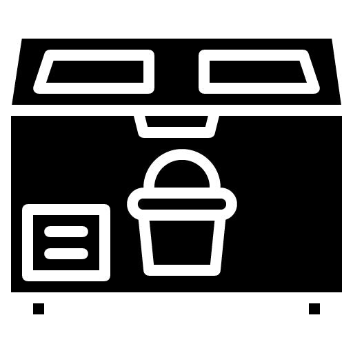 Ice Cream Freezer Glyph Icon