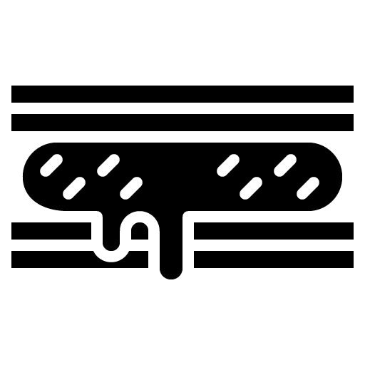 Ice Cream Sandwich Glyph Icon