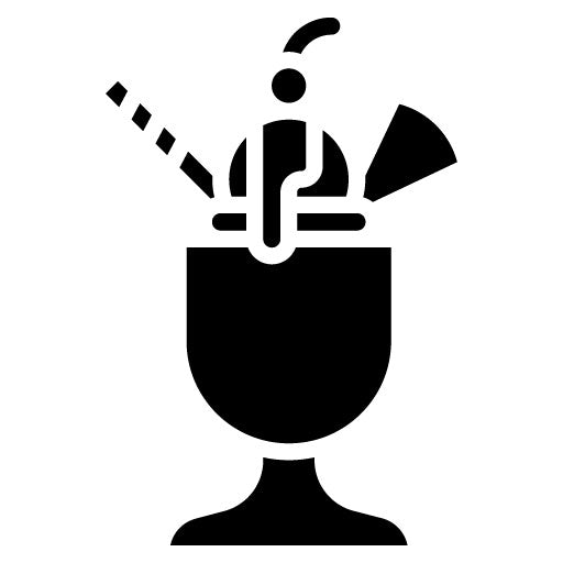 Ice Cream Sundae Glyph Icon