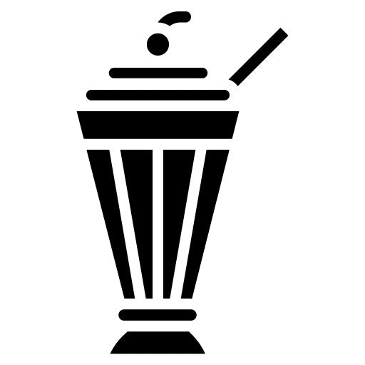 Milkshake Glyph Icon | Icecream Shop