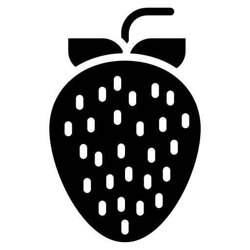 Strawberry Glyph Icon | Icecream Shop