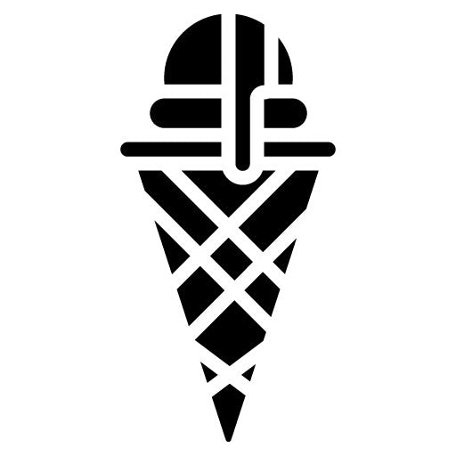 Waffle Cone Glyph Icon