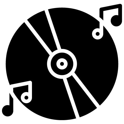 Compact Disc (CD) Glyph Icon