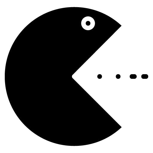 Pac Man Glyph Icon