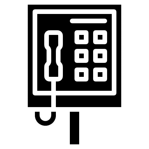 Payphone Glyph Icon