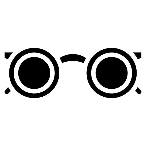 Retro Sunglasses Glyph Icon