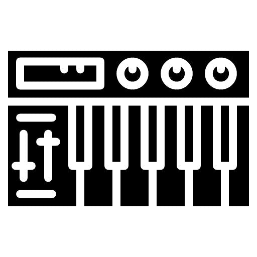 Synthesizer Glyph Icon