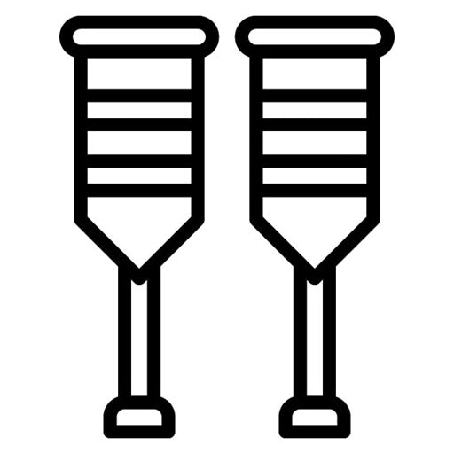 Crutches Icon | Orthopedics
