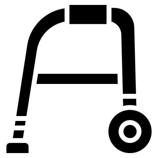 Walker Glyph Icon | Orthopedics